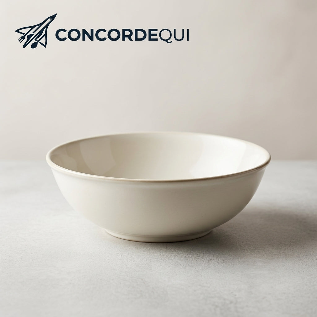 Concordequi™ Ivory Ceramic Soup Bowl