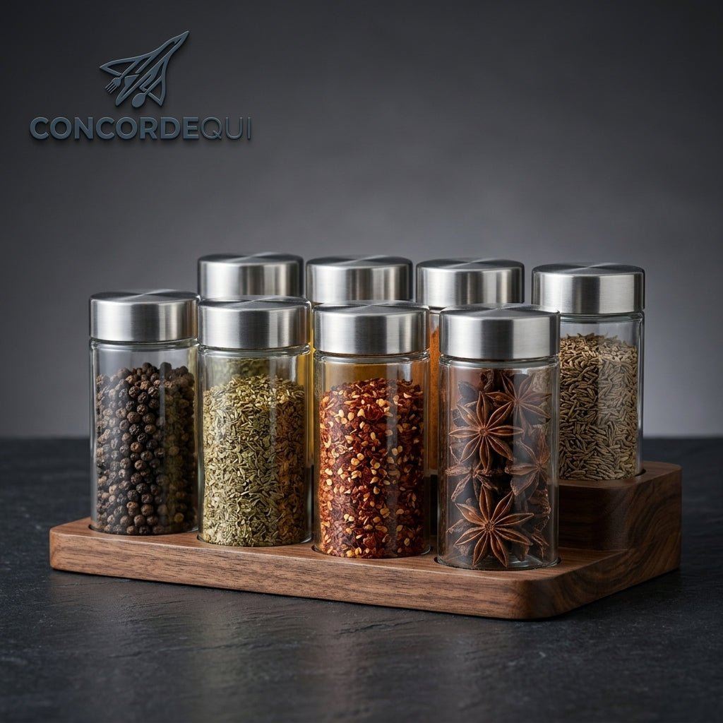 Concordequi™ ClearView Spice Jar Set
